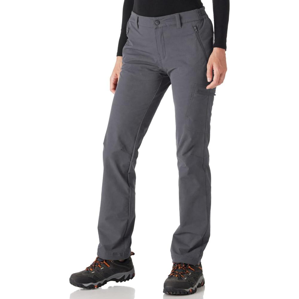 imageOutdoor Ventures Womens Cargo Hiking Pants Quick Dry Stretchy Roll Up Outdoor Pants for Camping Golf FishingDark Grey
