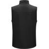 Outdoor Ventures Men’s Casual Outerwear Vest Lightweight Winter Zip Up Sleeveless Jacket for Hiking Travel Golf Running(Black)