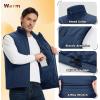 Outdoor Ventures Men’s Casual Outerwear Vest Lightweight Winter Zip Up Sleeveless Jacket for Hiking Travel Golf Running(Dark Blue)