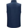 Outdoor Ventures Men’s Casual Outerwear Vest Lightweight Winter Zip Up Sleeveless Jacket for Hiking Travel Golf Running(Dark Blue)