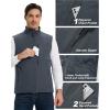 Outdoor Ventures Men’s Casual Outerwear Vest Lightweight Winter Zip Up Sleeveless Jacket for Hiking Travel Golf Running(Dark Grey)