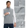 Outdoor Ventures Men’s Casual Outerwear Vest Lightweight Winter Zip Up Sleeveless Jacket for Hiking Travel Golf Running(Mid Grey)