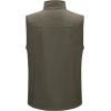 Outdoor Ventures Men’s Casual Outerwear Vest Lightweight Winter Zip Up Sleeveless Jacket for Hiking Travel Golf Running(Olive)