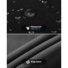 Outdoor Ventures Men’s Fleece Lined Snow Pants Waterproof Windproof Ski Hiking Winter Pants With Pockets(Black)