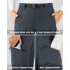 Outdoor Ventures Men’s Fleece Lined Snow Pants Waterproof Windproof Ski Hiking Winter Pants With Pockets(Dark Grey)