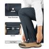 Outdoor Ventures Men’s Fleece Lined Snow Pants Waterproof Windproof Ski Hiking Winter Pants With Pockets(Dark Grey)