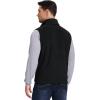 Outdoor Ventures Men’s Full-Zip Lightweight Polar Fleece Vest Outerwear with 5 Pockets Warm Winter Sleeveless Jacket Casual(Black)