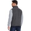 Outdoor Ventures Men’s Full-Zip Lightweight Polar Fleece Vest Outerwear with 5 Pockets Warm Winter Sleeveless Jacket Casual(Grey Heather)