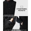 Outdoor Ventures Men’s Full-Zip Lightweight Polar Fleece Vest Outerwear with 5 Pockets Warm Winter Sleeveless Jacket Casual(Sherpa Black)
