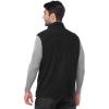 Outdoor Ventures Men’s Full-Zip Polar Fleece Vest Outerwear Lightweight Warm Casual Sleeveless Jacket for Fall & Winter(Black)