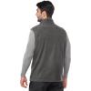 Outdoor Ventures Men’s Full-Zip Polar Fleece Vest Outerwear Lightweight Warm Casual Sleeveless Jacket for Fall & Winter(Dark Grey)