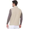 Outdoor Ventures Men’s Full-Zip Polar Fleece Vest Outerwear Lightweight Warm Casual Sleeveless Jacket for Fall & Winter(Moonlight)