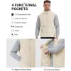 Outdoor Ventures Men’s Full-Zip Polar Fleece Vest Outerwear Lightweight Warm Casual Sleeveless Jacket for Fall & Winter(Moonlight)