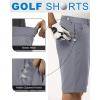 Outdoor Ventures Men’s Golf Shorts 11″ Inseam Classic-Fit Flat Front Stretch Casual Shorts with Pockets Summer Hiking Travel(Ice Grey)