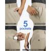 Outdoor Ventures Men’s Golf Shorts 11″ Inseam Classic-Fit Flat Front Stretch Casual Shorts with Pockets Summer Hiking Travel(Khaki)