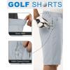 Outdoor Ventures Men’s Golf Shorts 11″ Inseam Classic-Fit Flat Front Stretch Casual Shorts with Pockets Summer Hiking Travel(Light Grey)