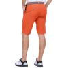 Outdoor Ventures Men’s Golf Shorts 11″ Inseam Classic-Fit Flat Front Stretch Casual Shorts with Pockets Summer Hiking Travel(Orange Red)