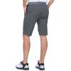 Outdoor Ventures Men’s Golf Shorts 11″ Inseam Classic-Fit Flat Front Stretch Casual Shorts with Pockets Summer Hiking Travel(Plain Grey)