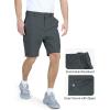 Outdoor Ventures Mens Hiking Pants Lightweight Quick Dry Convertible Pants, Stretch Zip-Off Cargo Pants for Travel Fishing(Gery)
