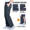 Outdoor Ventures Mens Hiking Pants Lightweight Quick Dry Convertible Pants, Stretch Zip-Off Cargo Pants for Travel Fishing(Navy)