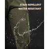 Outdoor Ventures Men’s Hiking Pants Lightweight Water Resistant Cargo Work Pants Ripstop Outdoor Pants for Tactical Travel(Amy Green- Upgrade)