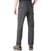 Outdoor Ventures Men’s Hiking Pants Lightweight Water Resistant Cargo Work Pants Ripstop Outdoor Pants for Tactical Travel(Grey- Upgrade)