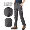 Outdoor Ventures Men’s Hiking Pants Lightweight Water Resistant Cargo Work Pants Ripstop Outdoor Pants for Tactical Travel(Grey- Upgrade)