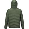 Outdoor Ventures Men’s Lightweight Packable Hooded Puffer Jacket Insulated Winter Coat for Snow Ski Traveling(Army Green(fold in Bag))