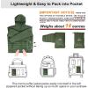 Outdoor Ventures Men’s Lightweight Packable Hooded Puffer Jacket Insulated Winter Coat for Snow Ski Traveling(Army Green(fold in Pocket))