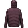 Outdoor Ventures Men’s Lightweight Packable Hooded Puffer Jacket Insulated Winter Coat for Snow Ski Traveling(Eggplant(fold in Bag))
