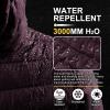 Outdoor Ventures Men’s Lightweight Packable Hooded Puffer Jacket Insulated Winter Coat for Snow Ski Traveling(Eggplant(fold in Bag))