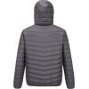 Outdoor Ventures Men’s Lightweight Packable Hooded Puffer Jacket Insulated Winter Coat for Snow Ski Traveling(Grey(fold in Pocket))