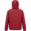 Outdoor Ventures Men’s Lightweight Packable Hooded Puffer Jacket Insulated Winter Coat for Snow Ski Traveling(Mountain Red(fold in Pocket))