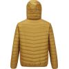 Outdoor Ventures Men’s Lightweight Packable Hooded Puffer Jacket Insulated Winter Coat for Snow Ski Traveling(Palm Yellow(fold in Pocket))