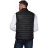 Outdoor Ventures Men’s Lightweight Puffer Vest Outerwear Warm Quilted Sleeveless Packable Winter Jacket for Hiking Running(Black)