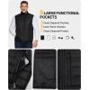 Outdoor Ventures Men’s Lightweight Puffer Vest Outerwear Warm Quilted Sleeveless Packable Winter Jacket for Hiking Running(Black)