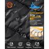 Outdoor Ventures Men’s Lightweight Puffer Vest Outerwear Warm Quilted Sleeveless Packable Winter Jacket for Hiking Running(Black)