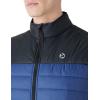 Outdoor Ventures Men’s Lightweight Puffer Vest Outerwear Warm Quilted Sleeveless Packable Winter Jacket for Hiking Running(Black/Blue)