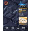 Outdoor Ventures Men’s Lightweight Puffer Vest Outerwear Warm Quilted Sleeveless Packable Winter Jacket for Hiking Running(Deep Blue)