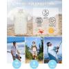 Outdoor Ventures Men’s Lightweight Short Sleeve Fishing Shirt UPF 50 Button Down Quick Dry Cooling Hiking Travel Safari Shirt(Beige)