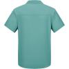 Outdoor Ventures Men’s Lightweight Short Sleeve Fishing Shirt UPF 50 Button Down Quick Dry Cooling Hiking Travel Safari Shirt(Teal)