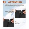 Outdoor Ventures Men’s Lite Waterproof Windproof Fleece Lined Warm Hiking Ski Snow Pants Expandable-Waist(Black- High Waist)