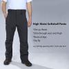 Outdoor Ventures Men’s Lite Waterproof Windproof Fleece Lined Warm Hiking Ski Snow Pants Expandable-Waist(Dark Amy Green)