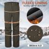 Outdoor Ventures Men’s Lite Waterproof Windproof Fleece Lined Warm Hiking Ski Snow Pants Expandable-Waist(Dark Amy Green- New)