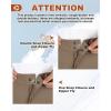 Outdoor Ventures Men’s Lite Waterproof Windproof Fleece Lined Warm Hiking Ski Snow Pants Expandable-Waist(Light Brown- High Waist)