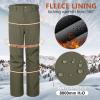Outdoor Ventures Men’s Lite Waterproof Windproof Fleece Lined Warm Hiking Ski Snow Pants Expandable-Waist(Olive Green- New)