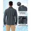 Outdoor Ventures Men’s Long Sleeve Hiking Shirt UPF 50 UV Sun Protection Shirt Cooling Quick Dry for Travel Fishing Safari(Grey)