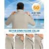 Outdoor Ventures Men’s Long Sleeve Hiking Shirt UPF 50 UV Sun Protection Shirt Cooling Quick Dry for Travel Fishing Safari(Mid Grey)