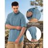 Outdoor Ventures Men’s Long Sleeve Hiking Shirt UPF 50 UV Sun Protection Shirt Cooling Quick Dry for Travel Fishing Safari(Ocean Blue)
