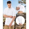 Outdoor Ventures Men’s Long Sleeve Hiking Shirt UPF 50 UV Sun Protection Shirt Cooling Quick Dry for Travel Fishing Safari(White)